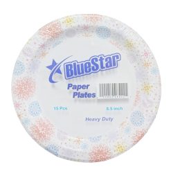 Blue Star Paper Plates 15ct 8.5in Asst-wholesale
