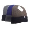 Mens Beanie 2-Tone Asst Clrs-wholesale