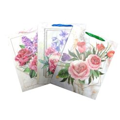 Gift Bags Flower Md Asst-wholesale