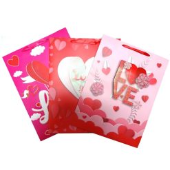 Valentine Gift Bags Love Lg Asst-wholesale