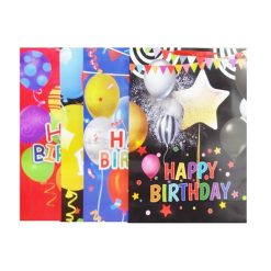 Gift Bags Happy Birthday Jumbo Asst-wholesale