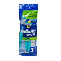Gillette Blue II Razor 2pk Plus Pivot-wholesale