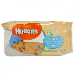 Huggies Baby Wipes 56ct Pure