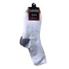 Socks Crew 9-11 White W-Grey H-T 2pk-wholesale