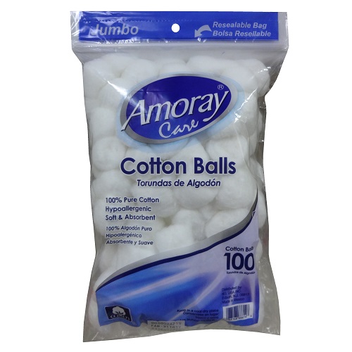 Amoray Cotton Balls 100ct-wholesale