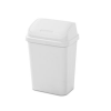 Sterilite Wastebasket Swng Top 7.5gl Wht-wholesale