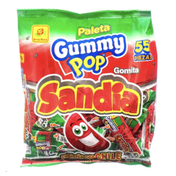 De La Rosa Gummy Pop 55ct Watermelon-wholesale