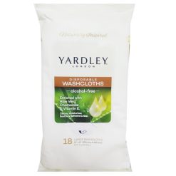 Yardley Disposable Wash Cloths 18ct Lg-wholesale