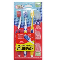Oral Fusion Toothbrush 6pk Md Massager-wholesale