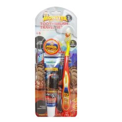 Monster Toothbrush Travel Set 3pc-wholesale