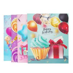 Gift Bags Cupcake MD Asst-wholesale