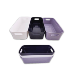 Storage Basket 9½X3X4½ Asst Clrs-wholesale