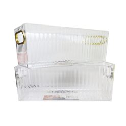 Storage Bin Plastic Clear 28.5X11.5X9.5-wholesale