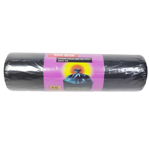 T.B Trash & Yard Bags 33gl 15ct Black-wholesale T.B Trash & Yard Bags 33gl 15ct Black-wholesale