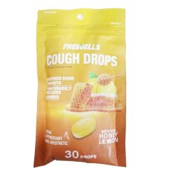 Freegells Cough Drops 30ct Honey Lemon-wholesale
