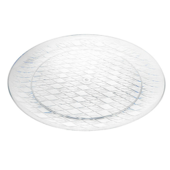 Serving Tray Round 13in Clear-wholesale