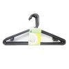 Hangers Plastic 8pk Black-wholesale