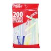 Home Smart Plastic Straws 200ct Bag-wholesale