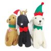 X-Mas Plush Dog 5in Asst Clrs-wholesale