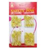 Safety Pins Gold Asst Sizes-wholesale