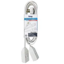 Extension Cord Twin Cordset 12ft Wht-wholesale
