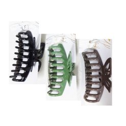 Hair Clips Butter LG Asst Clrs-wholesale