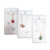 X-Mas Necklace & Stud Earring Set Asst-wholesale