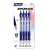 Pens Ball Point 4pk Blue-wholesale