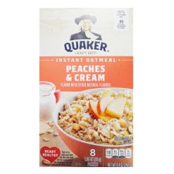 Quaker Instant Oatmeal 8ct Peaches & Crm-wholesale