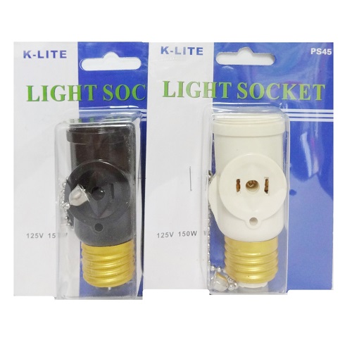 Light Socket 2-Outlet Adapter Asst Clrs-wholesale Light Socket 2-Outlet Adapter Asst Clrs-wholesale