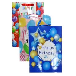 Gift Bags Happy Birthday Lg Asst-wholesale
