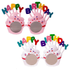 Toy Glasses Happy Birthday Asst Clrs-wholesale
