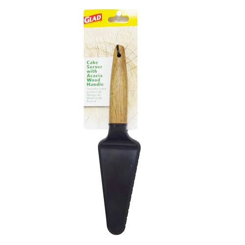 Glad Cake Server 10in Wood Handle-wholesale Glad Cake Server 10in Wood Handle-wholesale