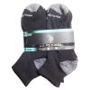 Mens Crew Socks 6pk 6-12 Black-wholesale