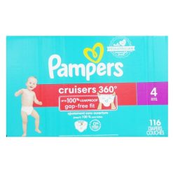 Pampers Diapers #4 116ct Cruisers 360-wholesale