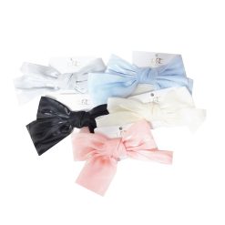 Hair Clip W-Bow Lg Asst Clrs-wholesale