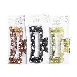 Hair Clip W-Design Asst Clrs-wholesale