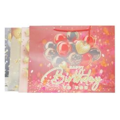 Gift Bags Happy Birthday L Asst-wholesale