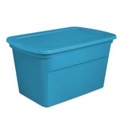 Sterilite Tote Box 30gl W-Lid Marine Blu-wholesale