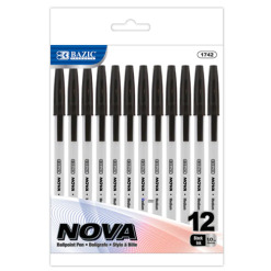 Pens 1.0mm 12pk Black Ink-wholesale