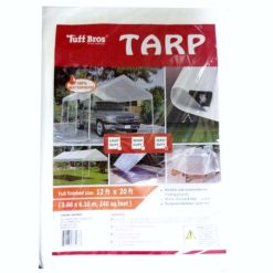 Tuff Bros Tarp 12X20 Ft White H.D-wholesale