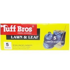 T.B Trash Bags 39gl 5ct Black Lwn & Leaf-wholesale
