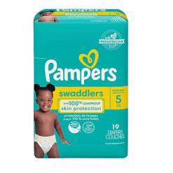 Pampers Diapers #5 19ct Swaddlers-wholesale