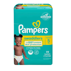 Pampers Diapers Swaddlers #5 19ct-wholesale