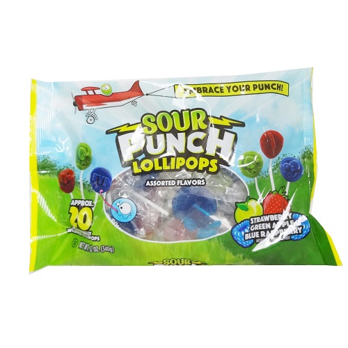 Sour Punch Lollipops 12oz Asst-wholesale Sour Punch Lollipops 12oz Asst-wholesale