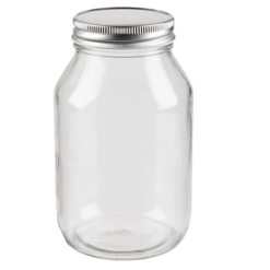 Mason Jar Glass 32oz W-Lid-wholesale