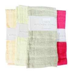 Kitchen Towels 3pk 15X26 Asst Clrs-wholesale