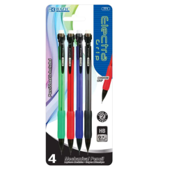 Pencils Mechanical 4pk 0.7 Asst Clrs-wholesale