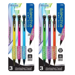Pencils Mechanical 3pk 0.7mm Asst Clrs-wholesale