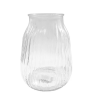 Vase Glass Round 8in Clear W-Design-wholesale